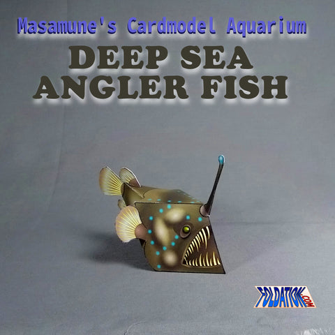 deep sea angler fish angular cardmodel